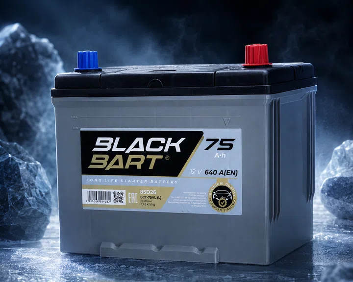BLACKBART 75 Ah в холодной сцене